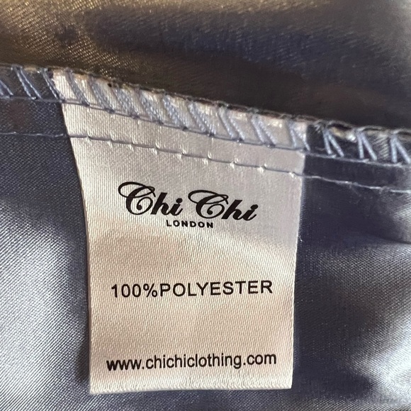 Chi Chi London Maternity Lolita Eyelet High Neck Midi Dress Purple Size 8 - Picture 9 of 13